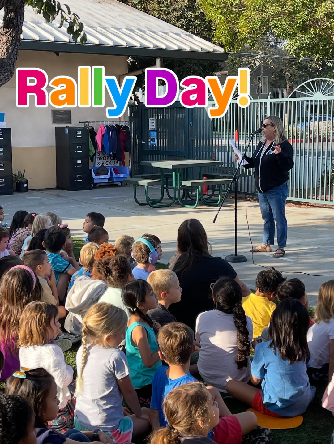 Instagram post: We had our first all school rally this morning. We welcomed our community back to...